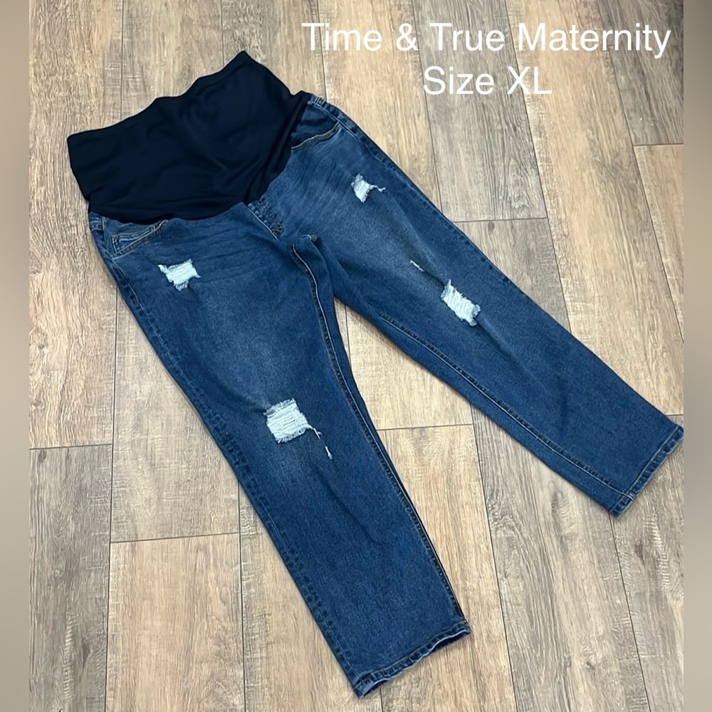 Time & Tru  Size X-Large Maternity Jeans Stretch Fit